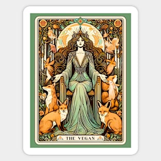 Vegan Tarot Card Goddess Sticker